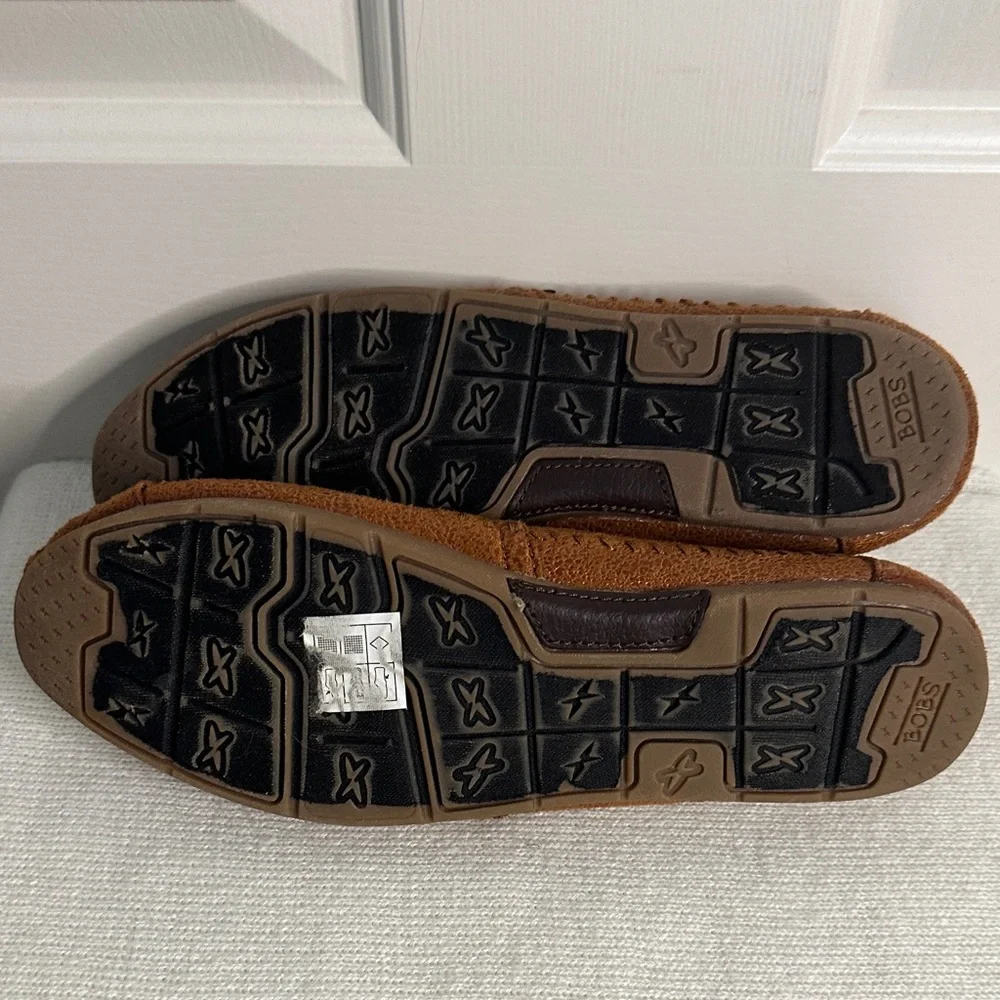 BOBS Brown Slip-On Shoes with faux fur lining